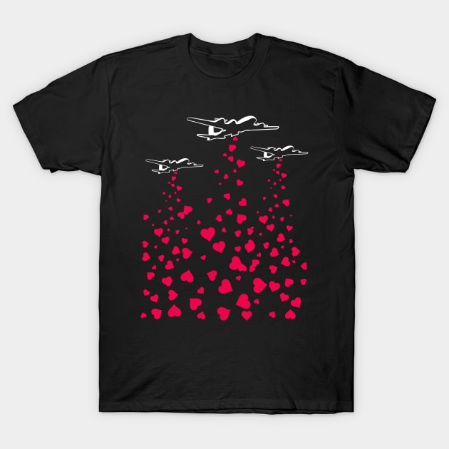 Drop Hearts Not Bombs Spread Love T-Shirt by teeleoshirts